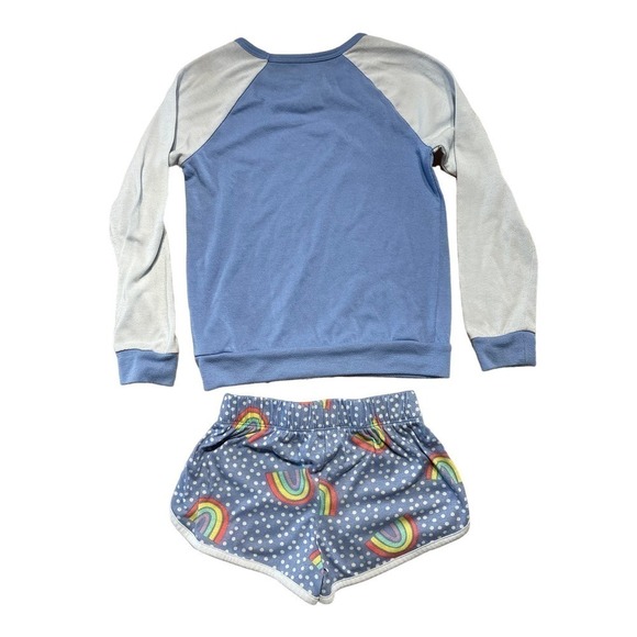 Girls Cat & Jack Pajama Rainbow Pajama Set. 2 Piece. Small (6/6X) - Picture 3 of 4